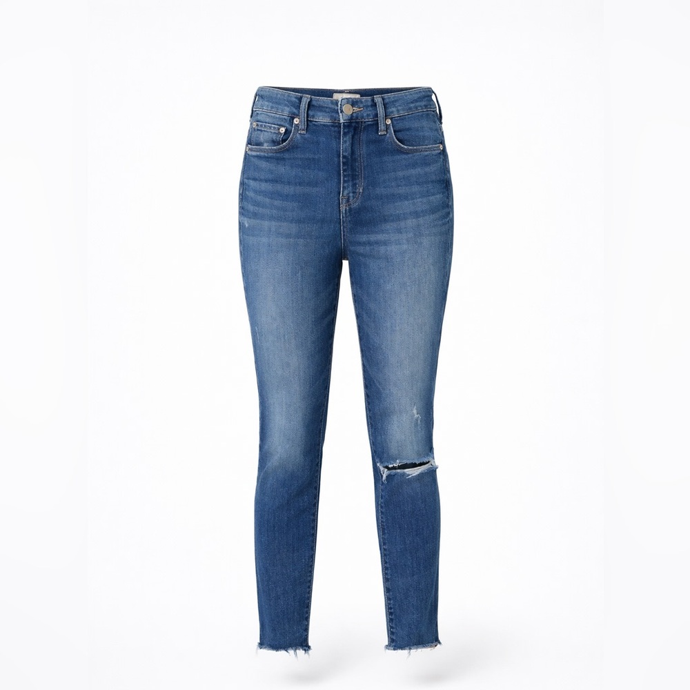 MOTHER Looker Crop High Waist Skinny Jeans 26 Snipping Stones